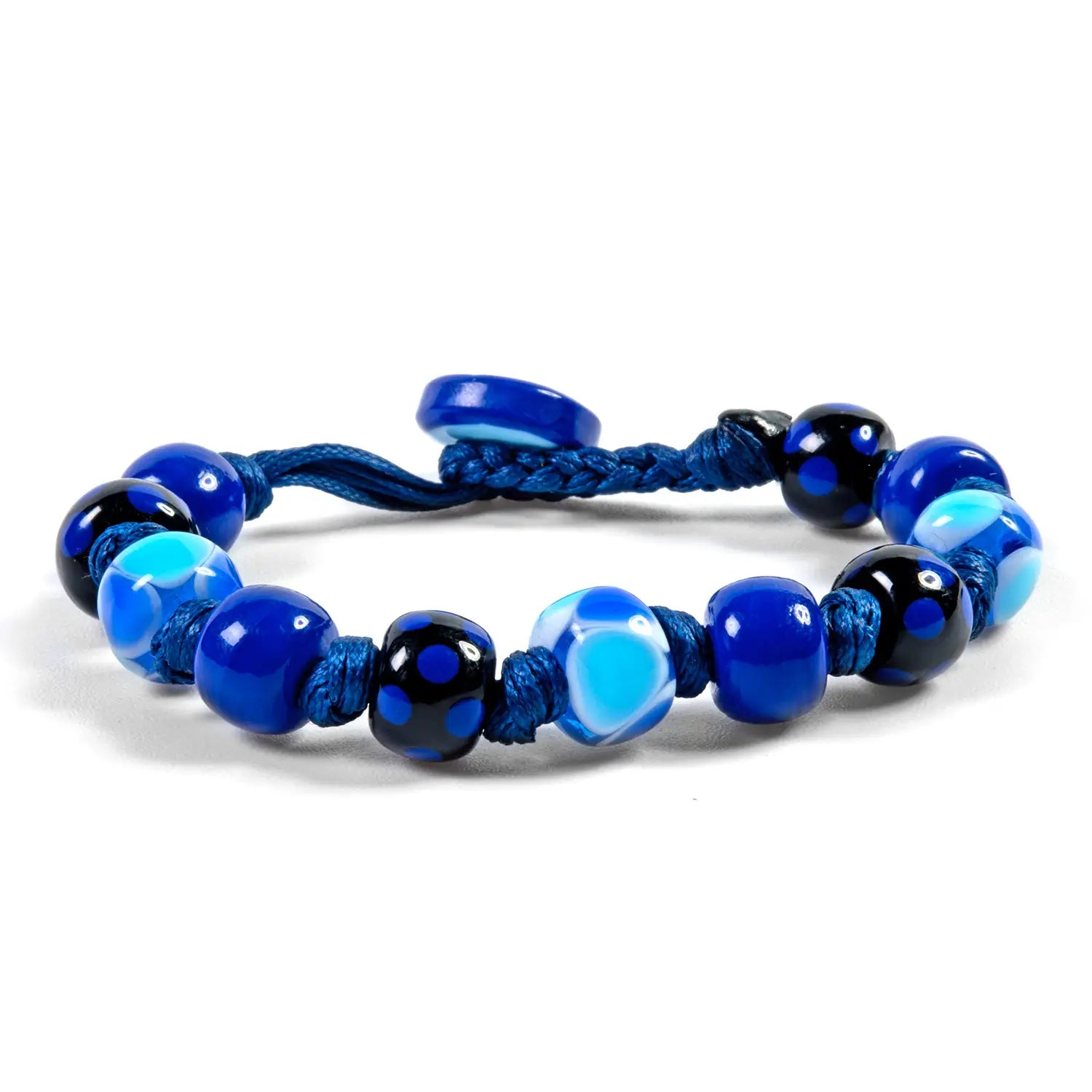Bracciale BDM Delle Asturie Con Bandiera Blu E Stemma – Tessuto Regolabile Unisex