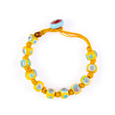 Bracciale Ginostra murrine Murano gialle indossato da uomo - artigianato italiano Dandy Street