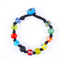 Bracciale Positano murrine Murano multicolore indossato da uomo - artigianato italiano Dandy Street