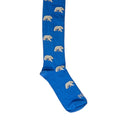 Dandy Street - Calze lunghe da uomo in caldo cotone azzurro con orsi polari bianchi - Polar SkyBlue