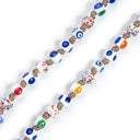 Dettaglio Murrine vetro di Murano collana uomo Ischia - artigianato italiano Dandy Street