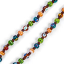 Dettaglio Murrine vetro di Murano collana uomo Panarea - artigianato italiano Dandy Street