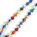 Dettaglio Murrine vetro di Murano collana uomo Portici - artigianato italiano Dandy Street