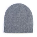 Berretto da uomo reversibile grigio melange e latte in 100% cashmere – Dandy Street