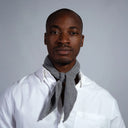 Foulard da uomo grigio melange in 100% cashmere – Dandy Street