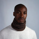 Scaldacollo da uomo color cioccolato in 100% cashmere – Dandy Street