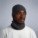 Scaldacollo da uomo grigio antracite in 100% cashmere – Dandy Street