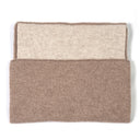 Sciarpa da uomo reversibile tortora e sabbia in 100% cashmere – Dandy Street