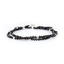 Dandy Street - shop online bracciali uomo di tendenza - Bracciale da uomo in argento e spinello nero - Zakun