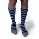 Dandy Street - shop online - accessori uomo calzini uomo cotone - Calze da uomo a righe orizzontali - New College Beige