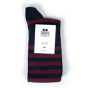 Dandy Street - shop online - accessori uomo calzini uomo cotone - Calze da uomo a righe orizzontali - New College Bordeaux