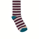 Dandy Street - shop online - accessori uomo calzini uomo cotone - Calze da uomo a righe orizzontali - New College Green