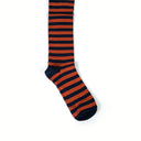 Dandy Street - shop online - accessori uomo calzini uomo cotone - Calze da uomo a righe orizzontali - New College Orange