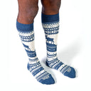 Dandy Street - shop online - accessori uomo calzini uomo cotone - Calze da uomo con fantasia natalizia - Alce Blue