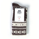 Dandy Street - shop online - accessori uomo calzini uomo cotone - Calze da uomo con fantasia natalizia - Alce Brown