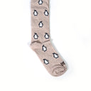 Dandy Street - shop online - accessori uomo calzini uomo cotone - Calze da uomo di alta qualità - Beige Penguin