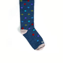 Dandy Street - shop online - accessori uomo calzini uomo cotone - Calze da uomo in caldo e morbido cotone - New Pois Blue