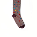 Dandy Street - shop online - accessori uomo calzini uomo cotone - Calze da uomo in caldo e morbido cotone - New Pois Brown