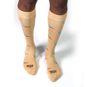 Dandy Street - shop online - accessori uomo calzini uomo cotone - Calze da uomo in fantasia rugby - Rugby Beige