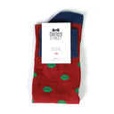 Dandy Street - shop online - accessori uomo calzini uomo cotone - Calze da uomo in morbido cotone - Quadrifoglio Red