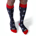 Dandy Street - shop online - accessori uomo calzini uomo cotone - Calze da uomo per outfit quotidiano - Airplane Gray