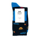 Dandy Street - shop online - accessori uomo calzini uomo cotone - calzini da uomo in fantasia di qualità azzurro