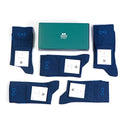 Dandy Street - shop online - accessori uomo - calzini uomo in cotone - Calze da uomo classiche di color blu - Socks Box #53