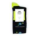 Dandy Street - shop online - accessori uomo calzini uomo cotone - calzino uomo originale e divertente - giallo fluo