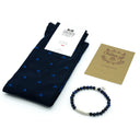 Dandy Street - shop online - accessori uomo - bracciali pietre naturali - bracciali uomo argento - calzini eleganti uomo - calzini caldo cotone - Box natalizia accessori uomo - Christmas set #01