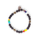 Dandy Street - shop online bracciali uomo di tendenza - bracciale elastico - bracciale estate con pietra lavica - Manitos