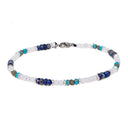 Dandy Street - shop online - cavigliera di tendenza con pietre naturali made in italy - cavigliera da uomo - Guppy