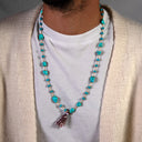 Dandy Street - shop online - collane uomo con pietre naturali - Collana da uomo dal carattere bohémien - Santa Fe