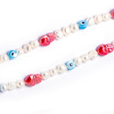 Dandy Street - shop online - collane uomo con pietre naturali - Collana con perle e occhio greco - Jikan