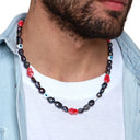 Dandy Street - shop online - collane uomo con pietre naturali - Collana con perle nere da uomo - Boox