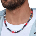 Dandy Street - shop online - collane uomo con pietre naturali - Collana con perle nere da uomo - Boox