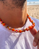 Dandy Street - shop online - collane uomo con pietre naturali - Collana da uomo con murrine dai colori del sole e dell'estate - Venezia