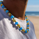 Dandy Street - shop online - collane uomo con pietre naturali - Collana da uomo con murrine dallo stile contemporaneo - Taormina
