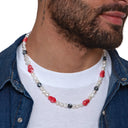 Dandy Street - shop online - collane uomo con pietre naturali - Collana da uomo con occhio greco - Atek