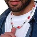 Dandy Street - shop online - collane uomo con pietre naturali - Collana da uomo con occhio greco - Atek