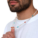 Dandy Street - shop online - collane uomo con pietre naturali - Collana da uomo con turchese Arizona - Wepel