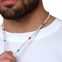 Dandy Street - shop online - collane uomo con pietre naturali - Collana da uomo con turchese Arizona - Wepel