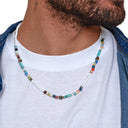 Dandy Street - shop online - collane uomo con pietre naturali - Collana da uomo dai colori vivaci - Wels