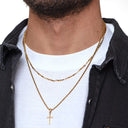 Dandy Street - shop online - collane uomo con pietre naturali - Collana da uomo dorata di stile - Gelofh