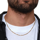 Dandy Street - shop online - collane uomo con pietre naturali - Collana da uomo dorata minimalista - Erk