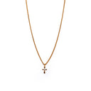 Dandy Street - shop online - collane uomo con pietre naturali - Collana uomo con croce - Golden Cross