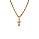 Dandy Street - shop online - collane uomo con pietre naturali - Collana uomo con croce - Golden Cross