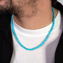 Dandy Street - shop online - collane uomo con pietre naturali - Collana uomo turchese - Skystone