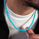 Dandy Street - shop online - collane uomo con pietre naturali - Collana uomo turchese - Skystone