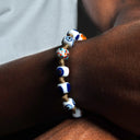 Dandy Street - shop online bracciali uomo di tendenza - Bracciale con murrine originale e luminoso - Capri