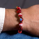 Dandy Street - shop online bracciali uomo di tendenza - Bracciale in vetro di Murano - Bracciale con murrine veneziane - Branca